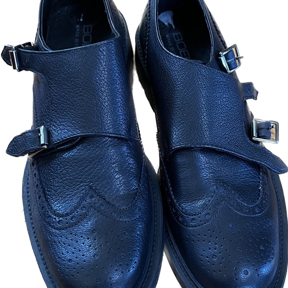 Boemos Wingtip Italian Leather Oxfords NEW